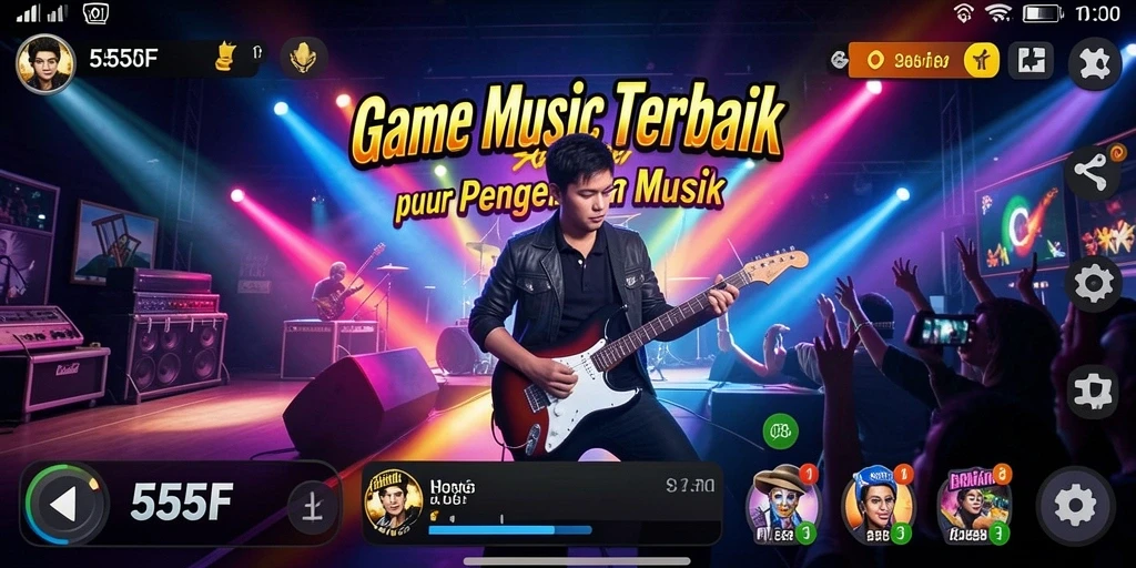 Tampilan gameplay 555F yang menarik dan interaktif.