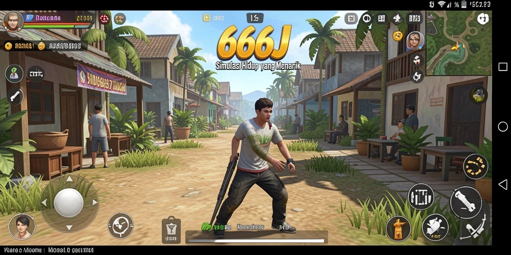 Tampilan menarik dari gameplay 666J yang penuh kreativitas.