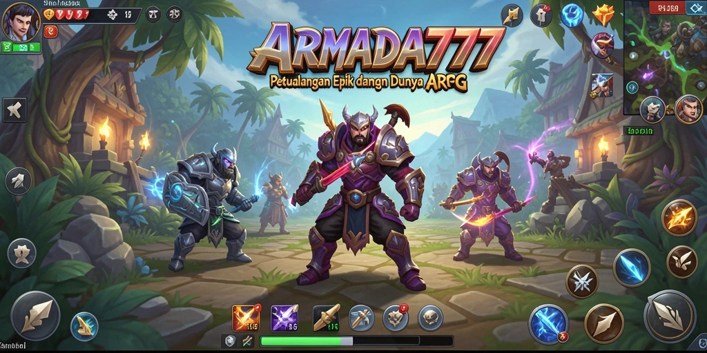 Tangkapan layar menunjukkan aksi mendebarkan dalam permainan ARPG.