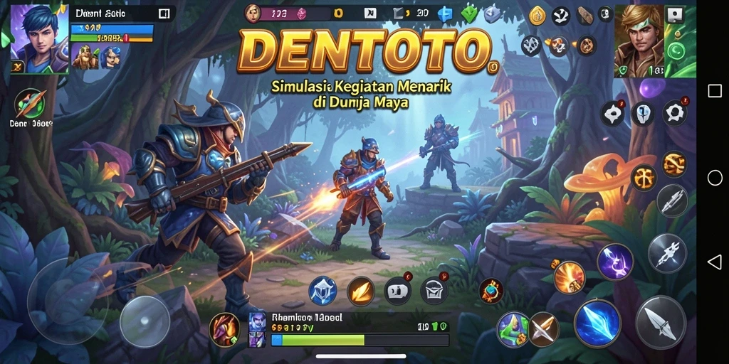 Tampilan gameplay DENTOTO yang menarik dan interaktif.