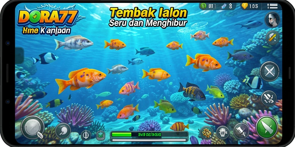 Tampilan gameplay DORA77 yang seru dan menantang.
