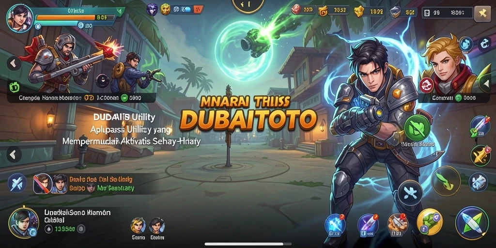 Tangkapan layar aplikasi DUBAITOTO dengan tampilan intuitif.