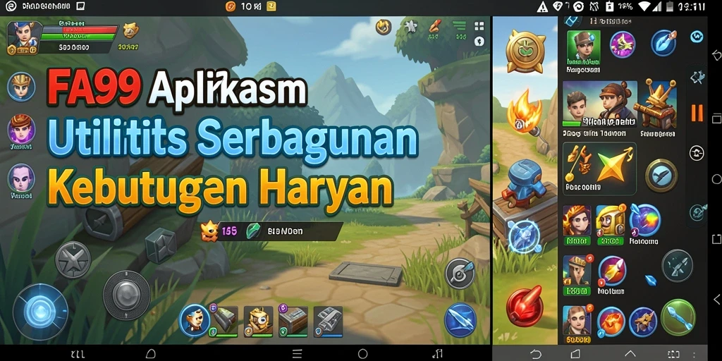 Tampilan antarmuka FA99 yang intuitif dengan fitur alat beragam.