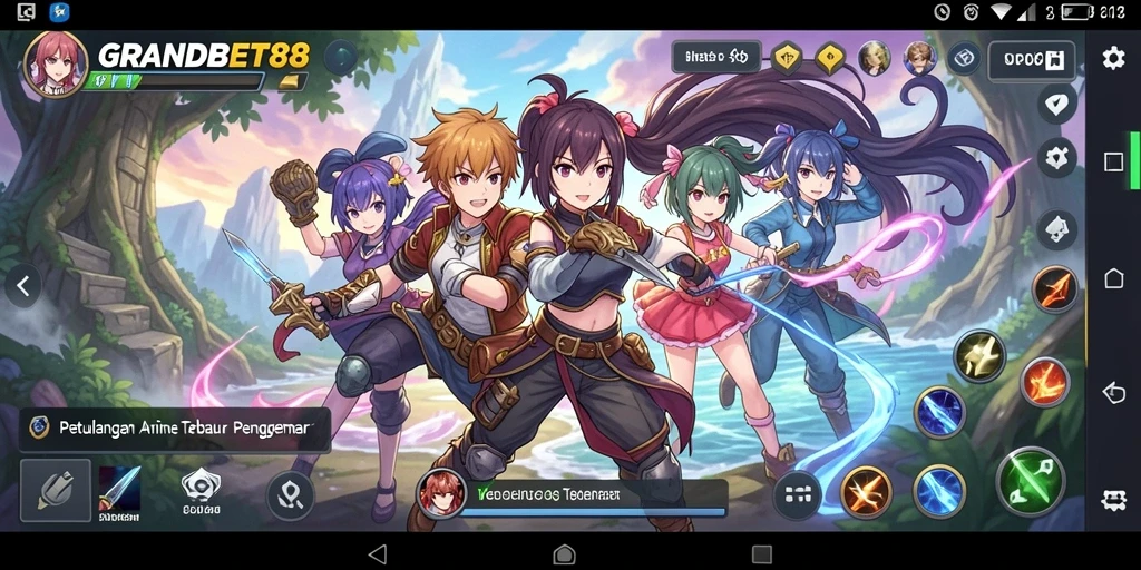 Tampilan menakjubkan dari gameplay Anime di GRANDBET88.