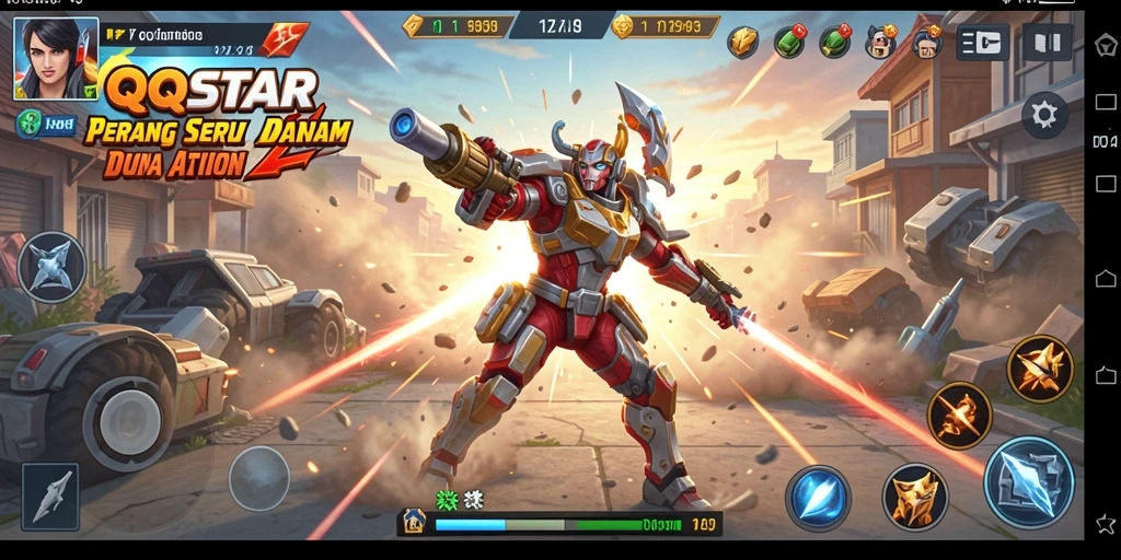 Tampilan gameplay seru di <strong>QQSTAR</strong> dengan aksi cepat dan menegangkan.