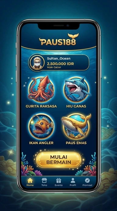 Antarmuka pengguna paus188 yang ramah dan menarik.